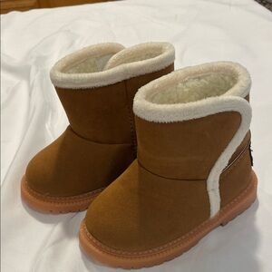 Cozy Brown Kids Boots
